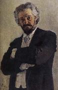 Ilia Efimovich Repin Virginie portrait than Sokolovic painting